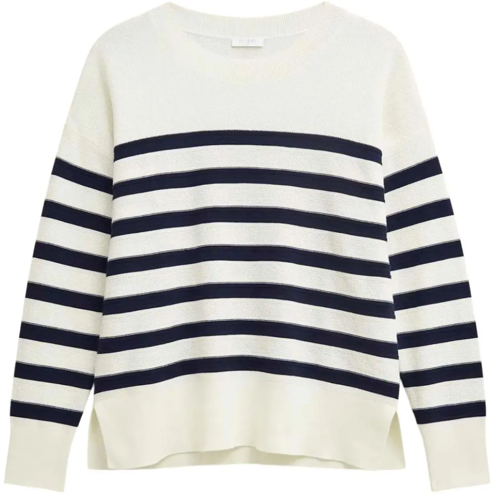 Hobbs Amoura Striped Cotton Jumper